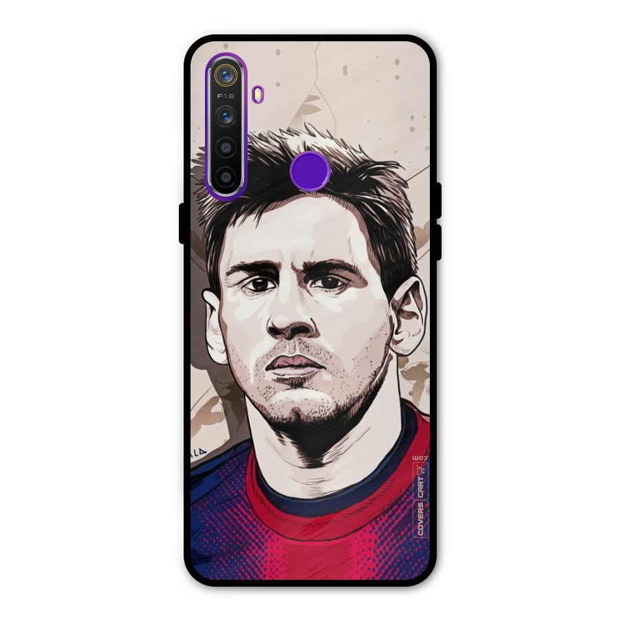 Barca King Messi Metal Back Case for Realme Narzo 10