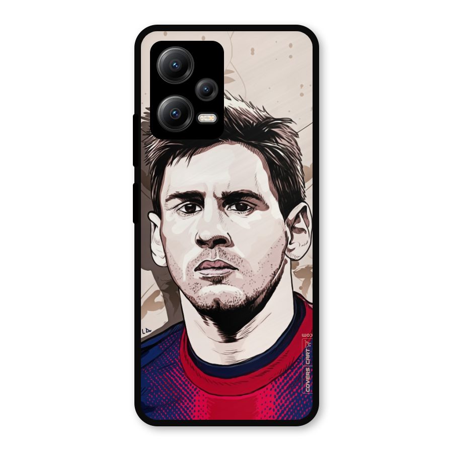 Barca King Messi Metal Back Case for Redmi Note 12 5G