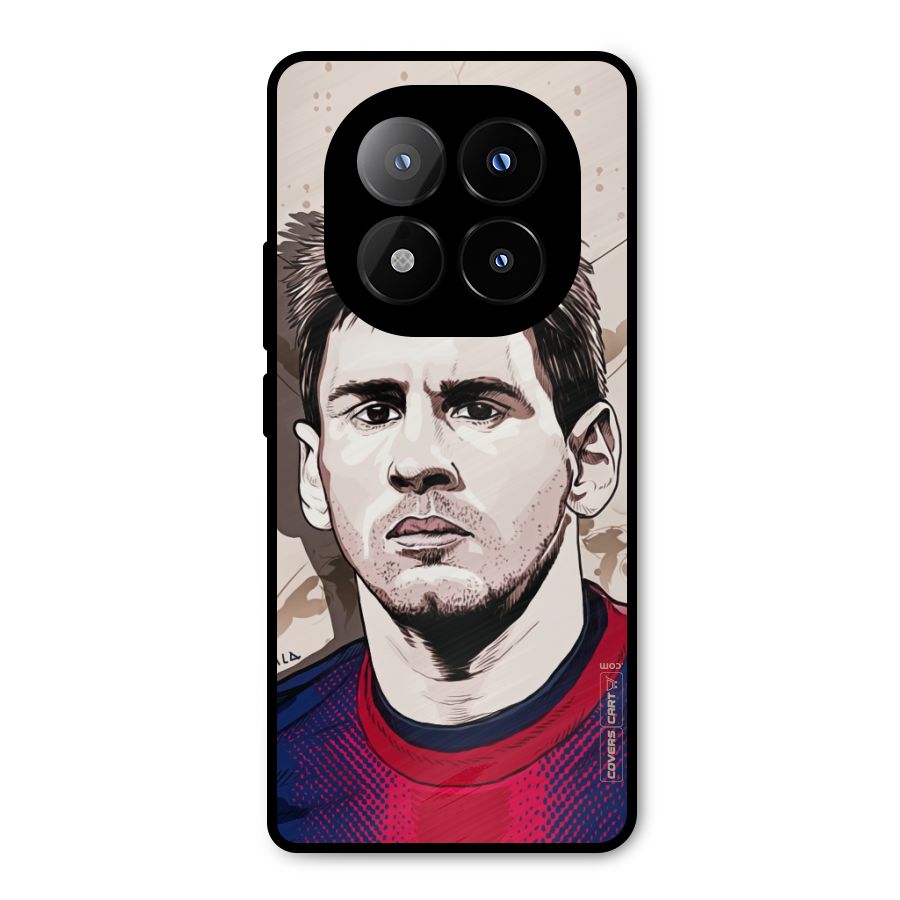 Barca King Messi Metal Back Case for Redmi Note 14 Pro Plus 5G