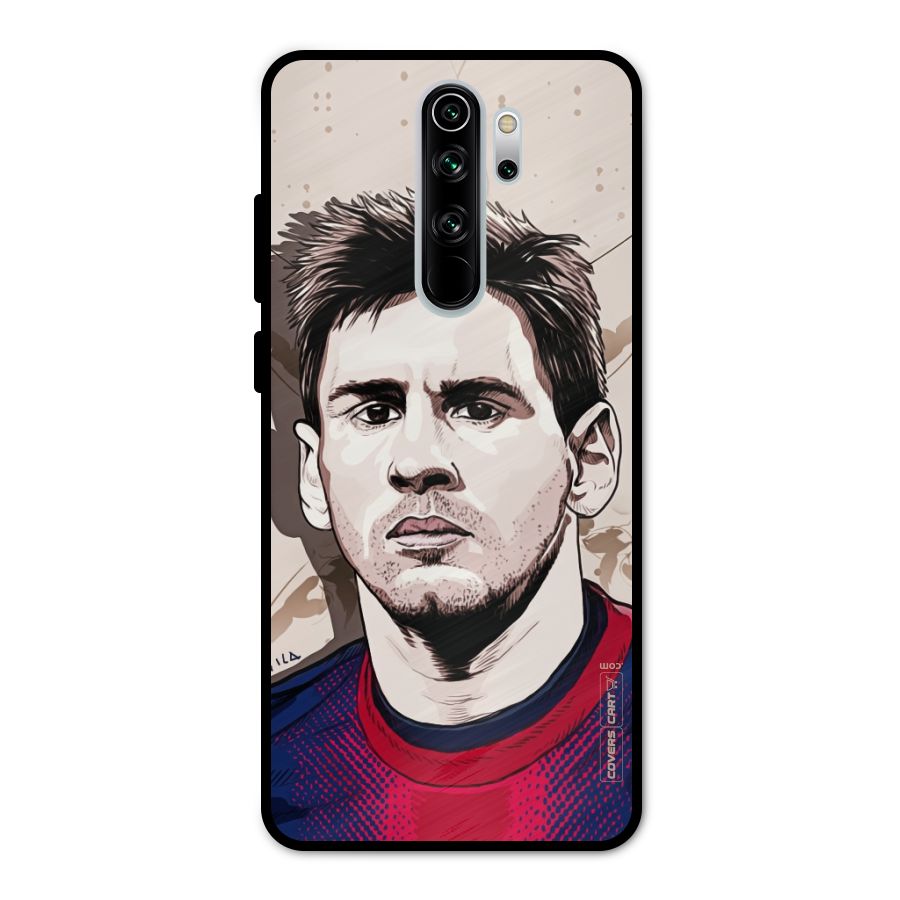 Barca King Messi Metal Back Case for Redmi Note 8 Pro
