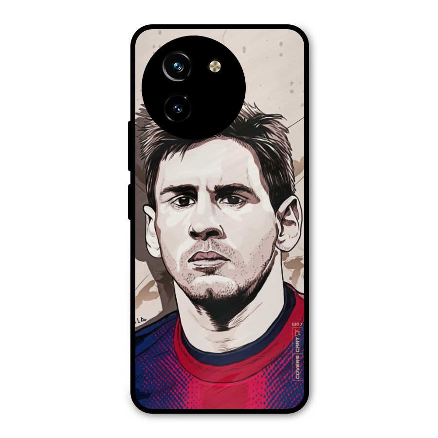 Barca King Messi Metal Back Case for Vivo T3x