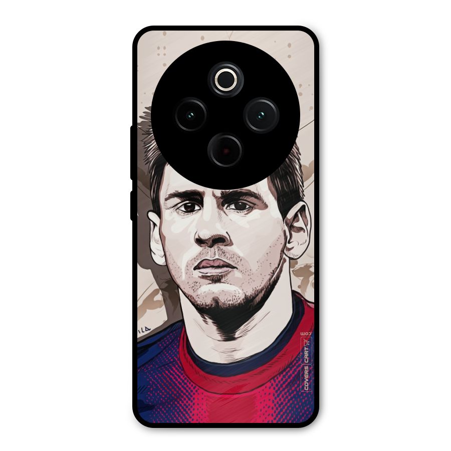 Barca King Messi Metal Back Case for Vivo T4