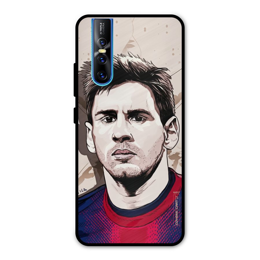 Barca King Messi Metal Back Case for Vivo V15 Pro