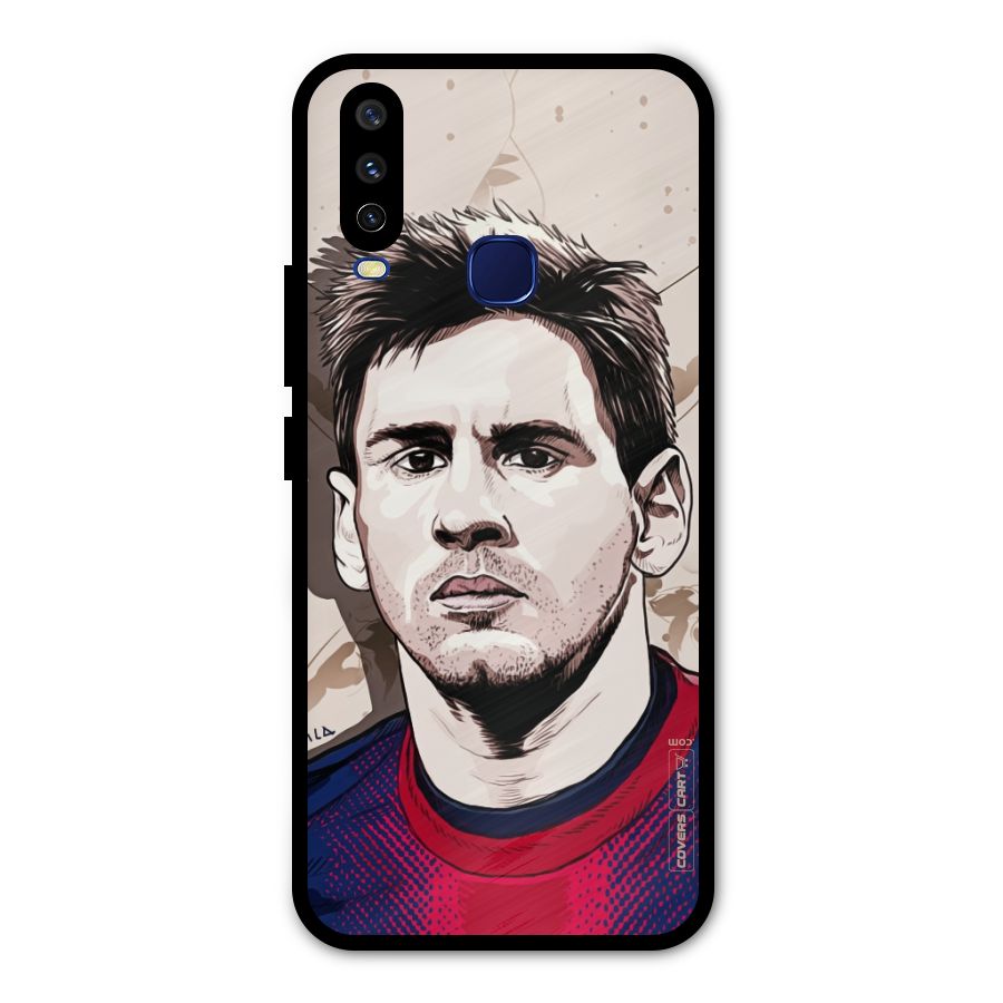 Barca King Messi Metal Back Case for Vivo V17