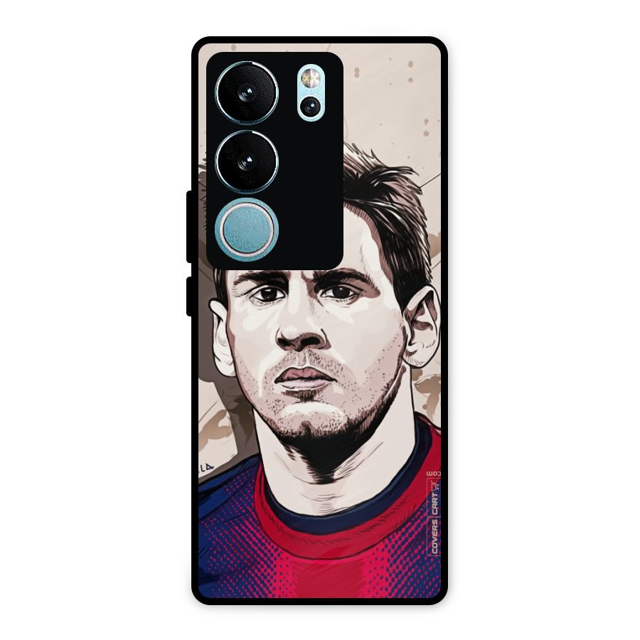 Barca King Messi Metal Back Case for Vivo V29