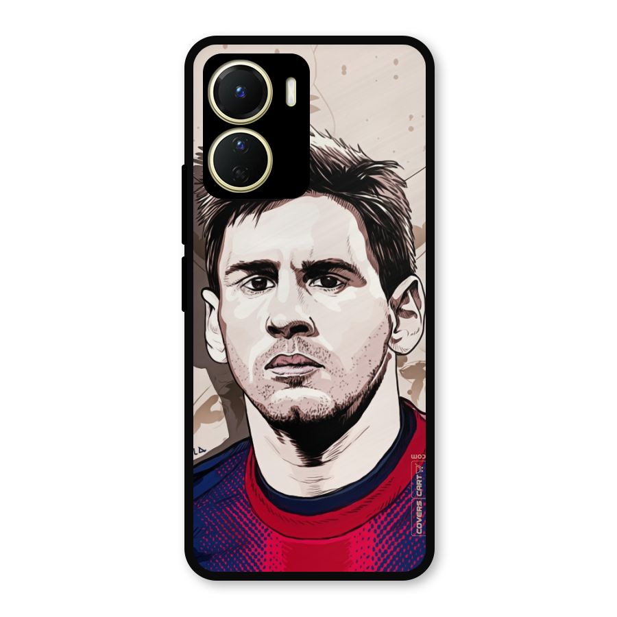 Barca King Messi Metal Back Case for Vivo Y16