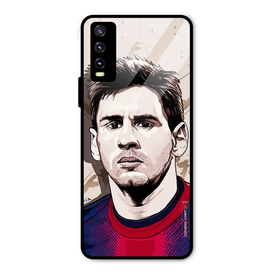 Barca King Messi Metal Back Case for Vivo Y20
