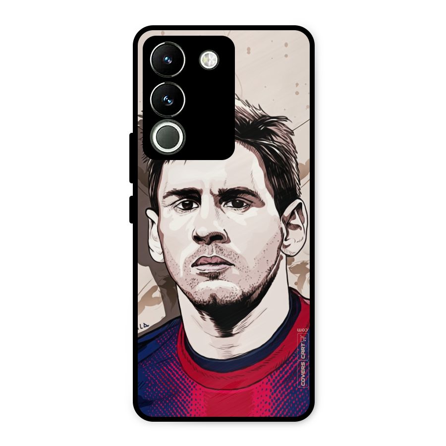 Barca King Messi Metal Back Case for Vivo Y200