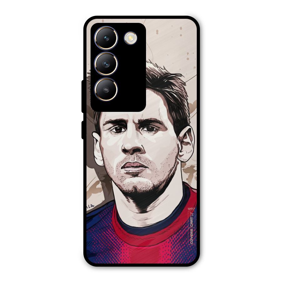 Barca King Messi Metal Back Case for Vivo Y200e