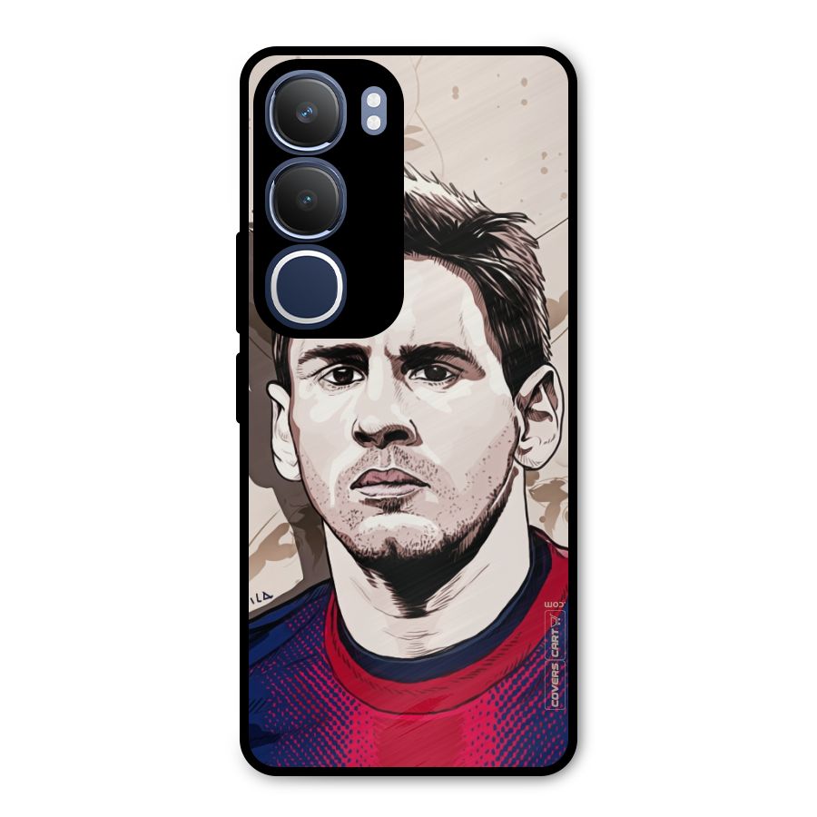 Barca King Messi Metal Back Case for Vivo Y29