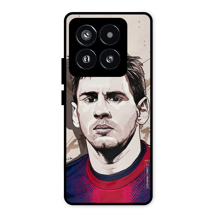 Barca King Messi Metal Back Case for Xiaomi 14 Pro