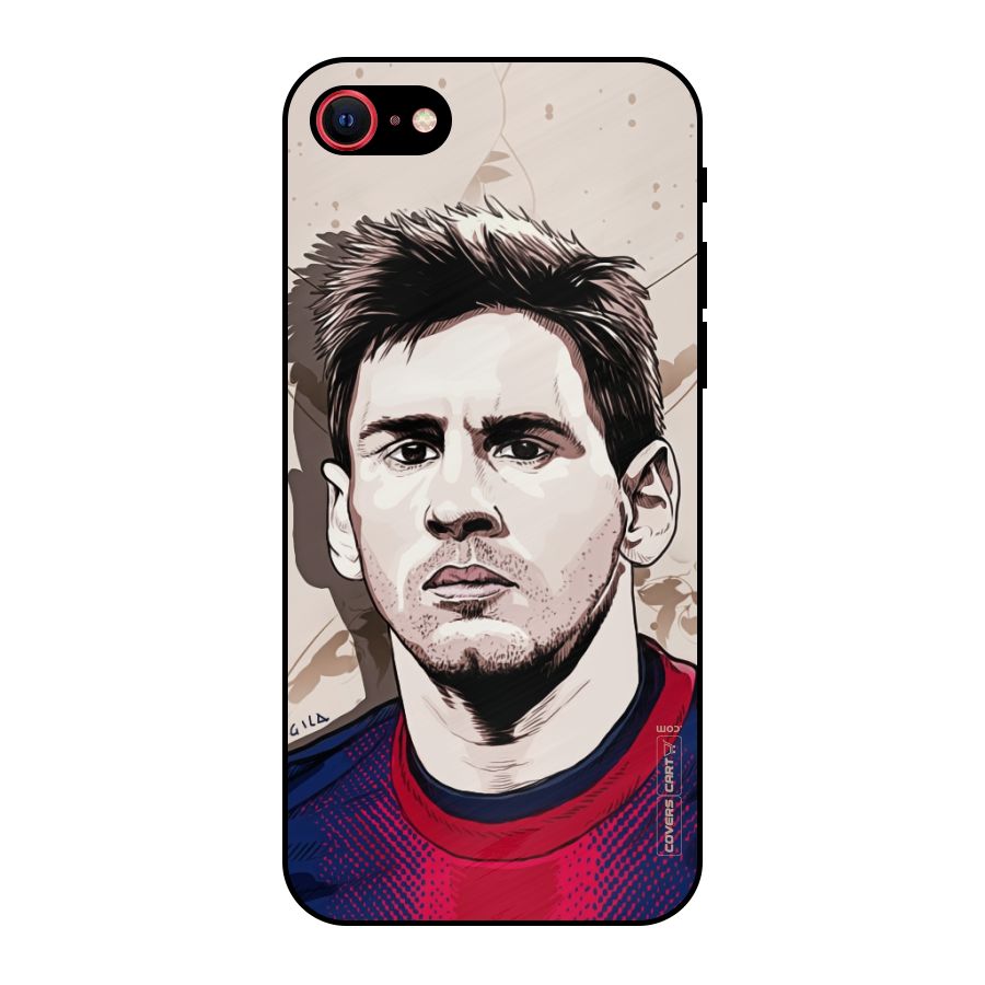 Barca King Messi Metal Back Case for iPhone 7