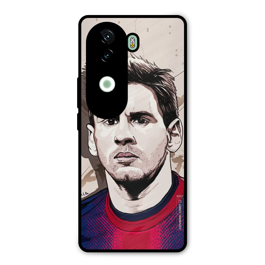 Barca King Messi Metal Back Case for iQOO Z9s