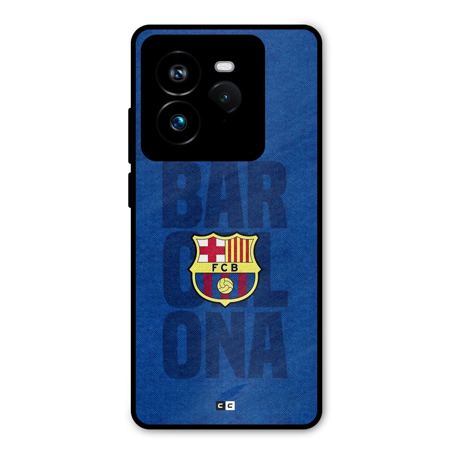 Barcelona Typography Metal Back Case for Realme GT 7 Pro