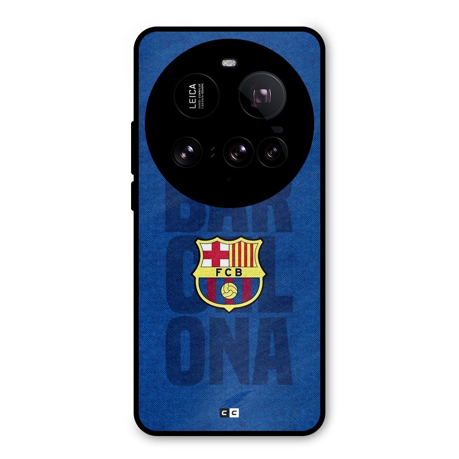 Barcelona Typography Metal Back Case for Xiaomi 15 Ultra