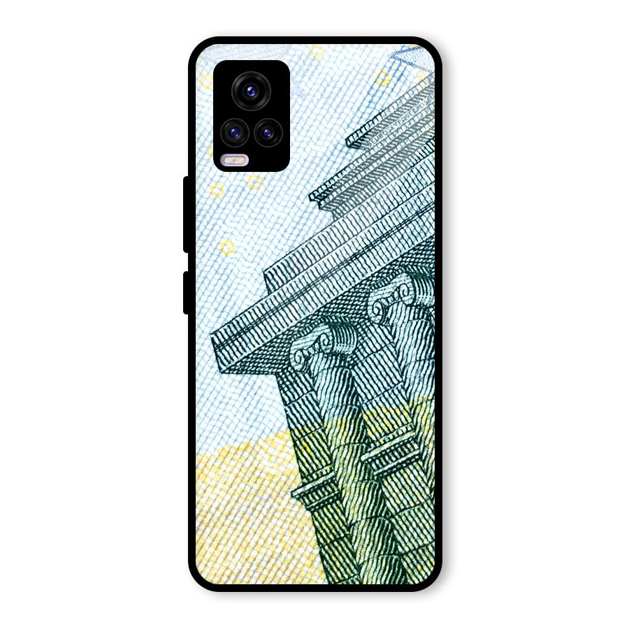 Baroque and Rococo style Glass Back Case for Vivo V20 2021