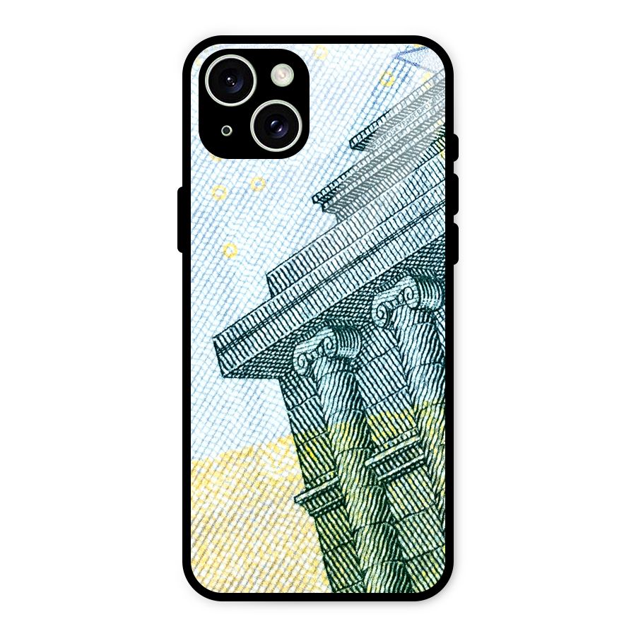 Baroque and Rococo style Glass Back Case for iPhone 15 Plus