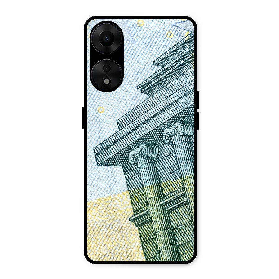Baroque and Rococo style Metal Back Case for Oppo A78 5G