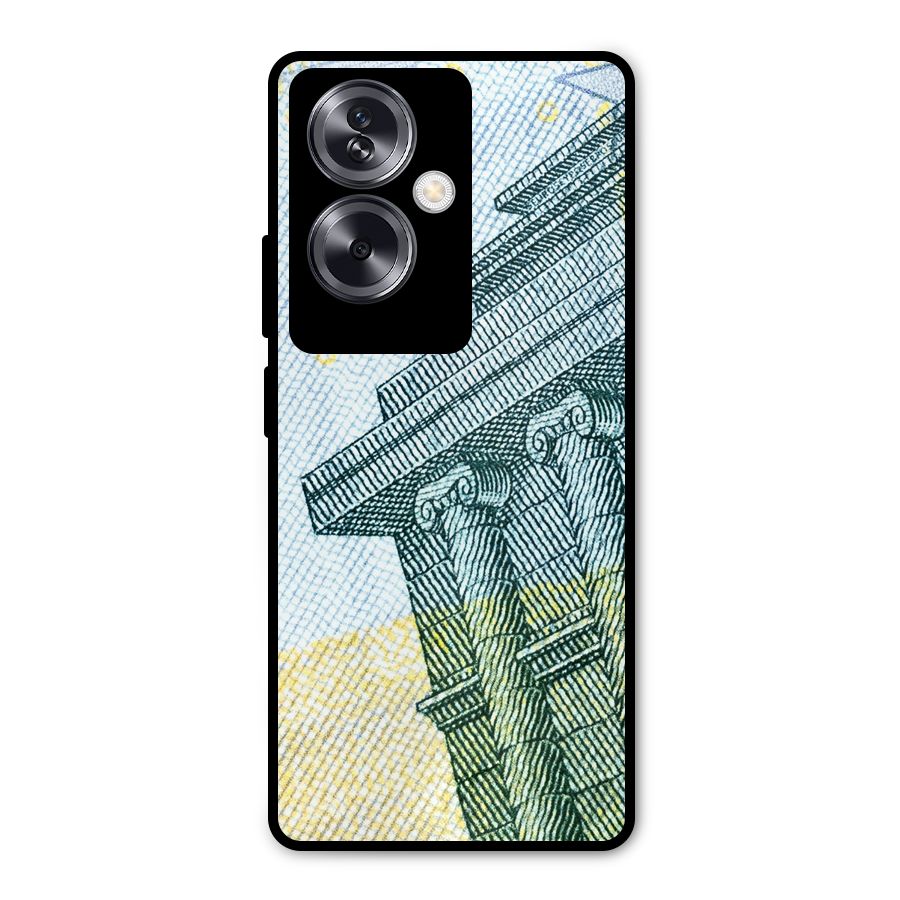 Baroque and Rococo style Metal Back Case for Oppo A79 5G