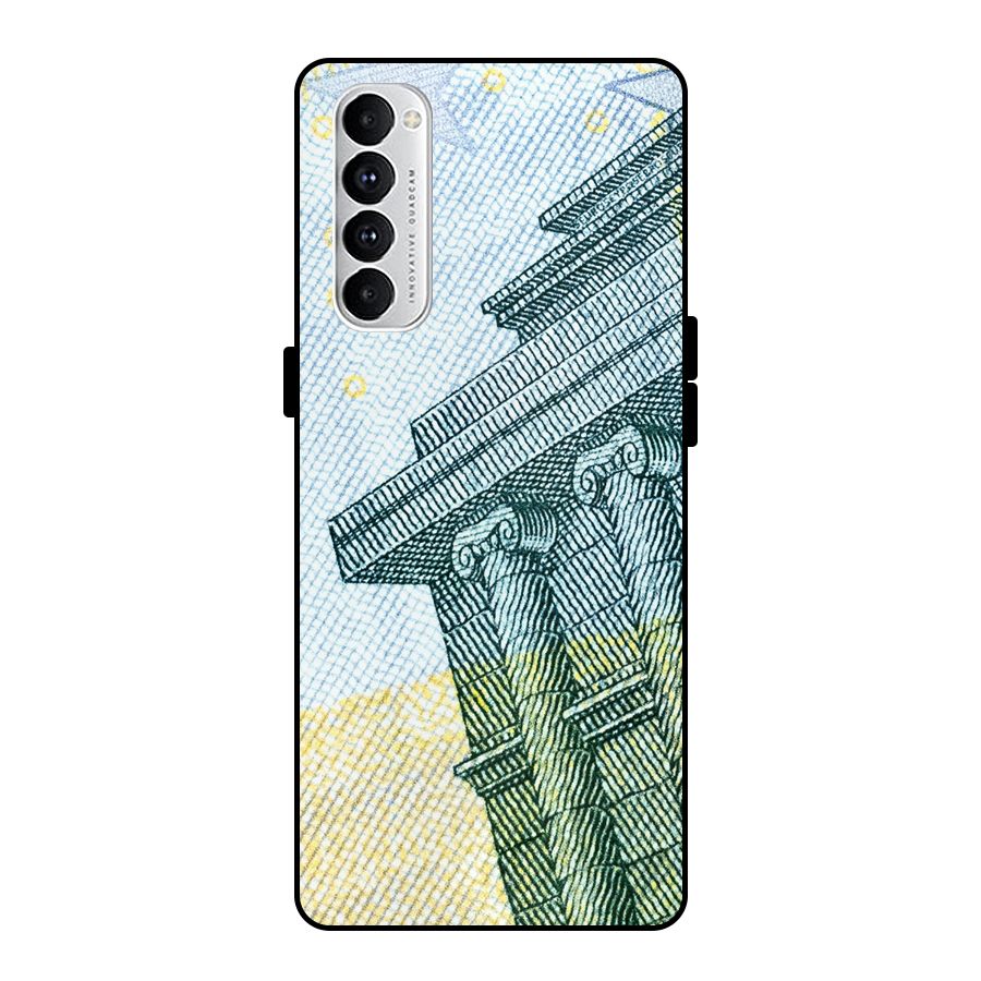 Baroque and Rococo style Metal Back Case for Oppo Reno4 Pro