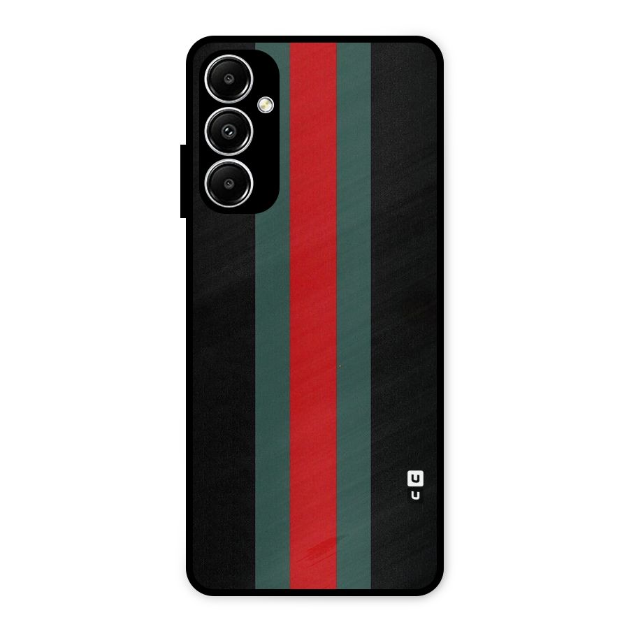 Basic Colored Stripes Metal Back Case for Galaxy A05s