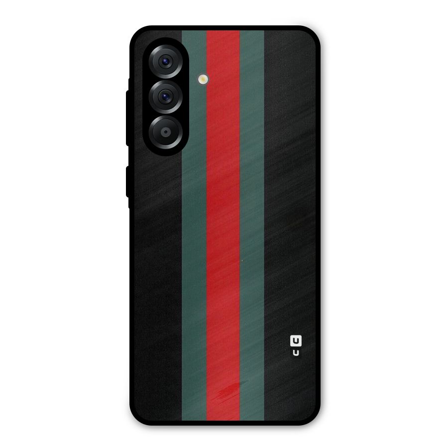 Basic Colored Stripes Metal Back Case for Galaxy A56