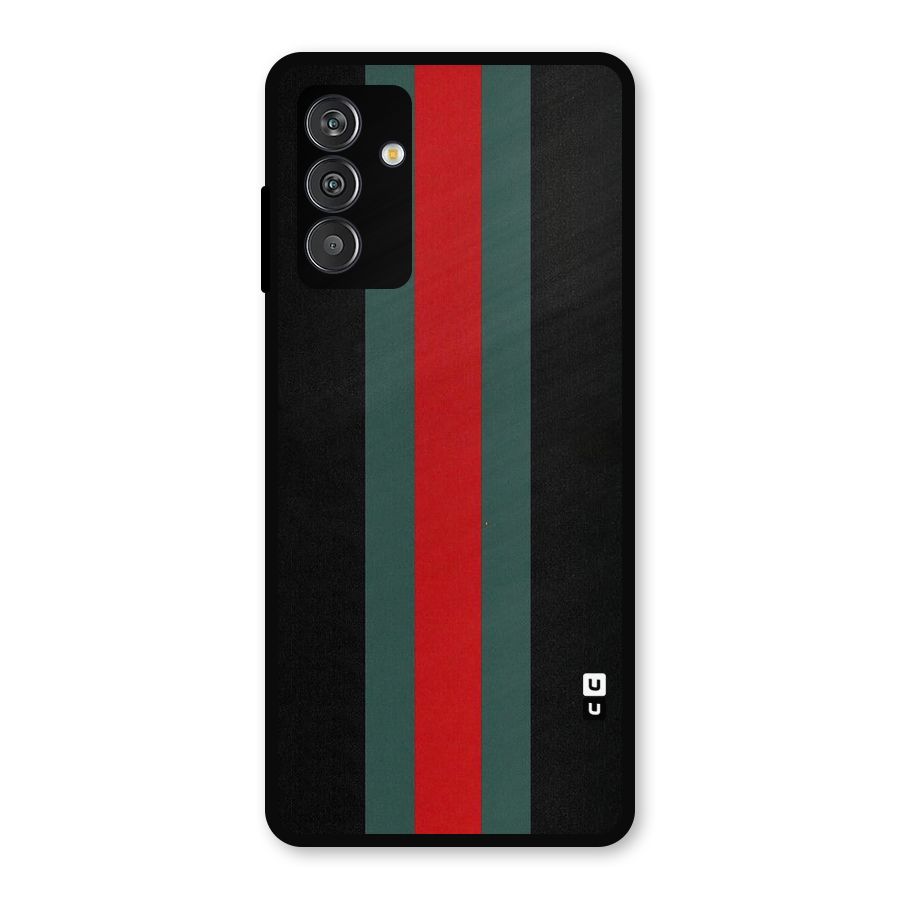 Basic Colored Stripes Metal Back Case for Galaxy F13
