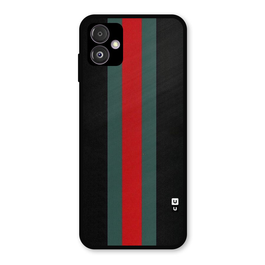 Basic Colored Stripes Metal Back Case for Galaxy F14