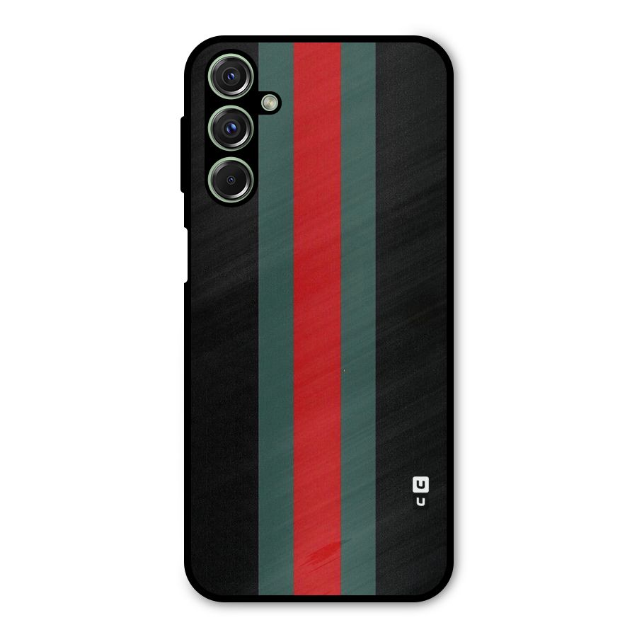Basic Colored Stripes Metal Back Case for Galaxy F34