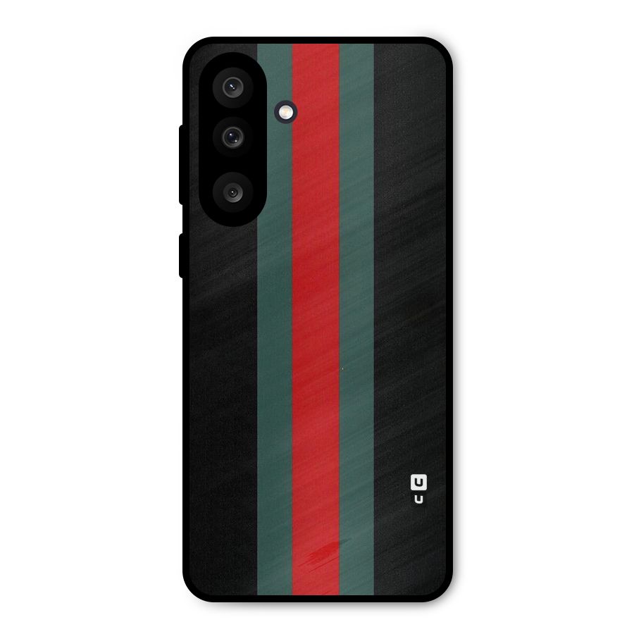 Basic Colored Stripes Metal Back Case for Galaxy M56