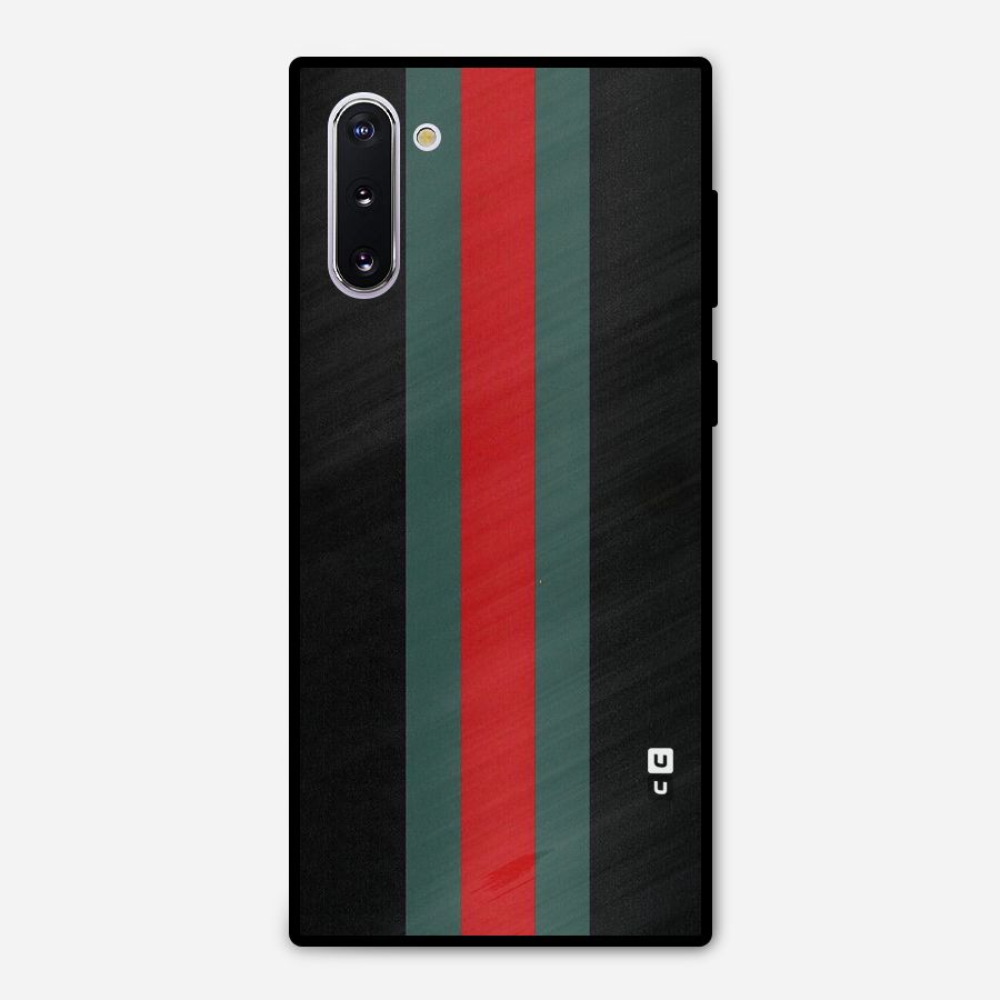 Basic Colored Stripes Metal Back Case for Galaxy Note 10