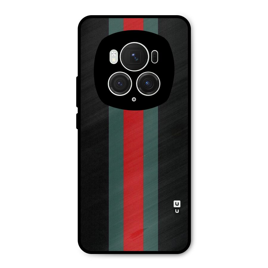 Basic Colored Stripes Metal Back Case for Honor Magic6 Pro
