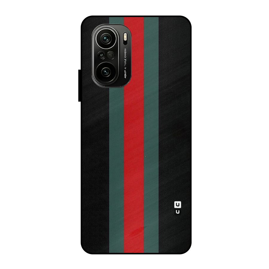 Basic Colored Stripes Metal Back Case for Mi 11x