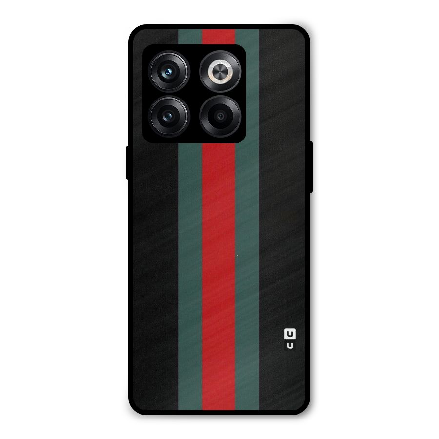 Basic Colored Stripes Metal Back Case for OnePlus 10T