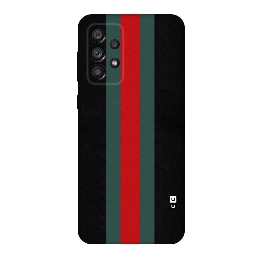 Basic Colored Stripes Original Polycarbonate Back Case for Galaxy A73 5G