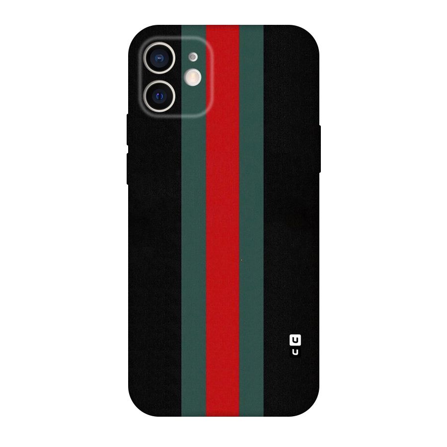 Basic Colored Stripes Original Polycarbonate Back Case for iPhone 12