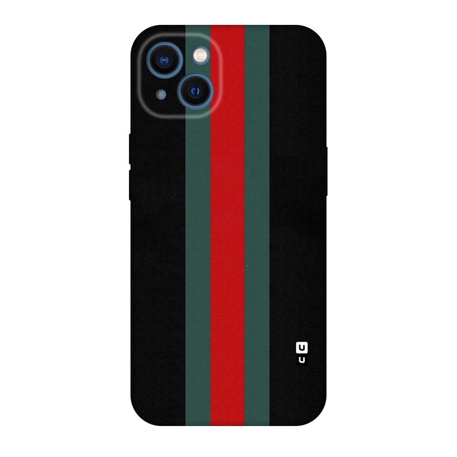 Basic Colored Stripes Original Polycarbonate Back Case for iPhone 13