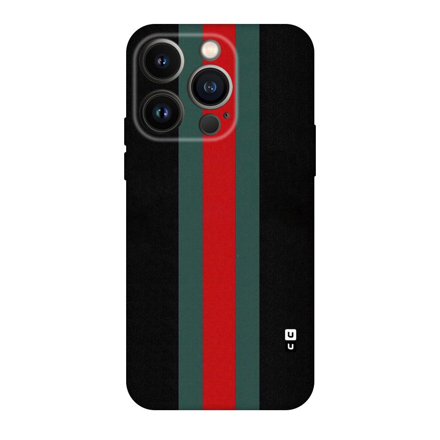 Basic Colored Stripes Original Polycarbonate Back Case for iPhone 14 Pro