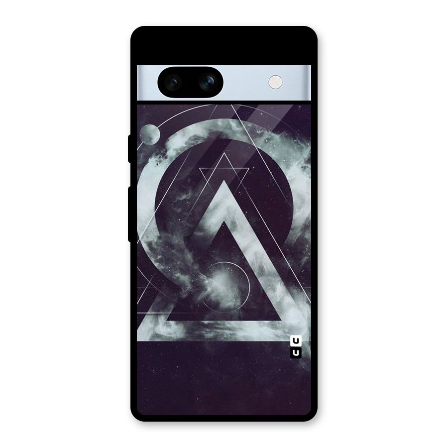 Basic Galaxy Shape Glass Back Case for Google Pixel 7a