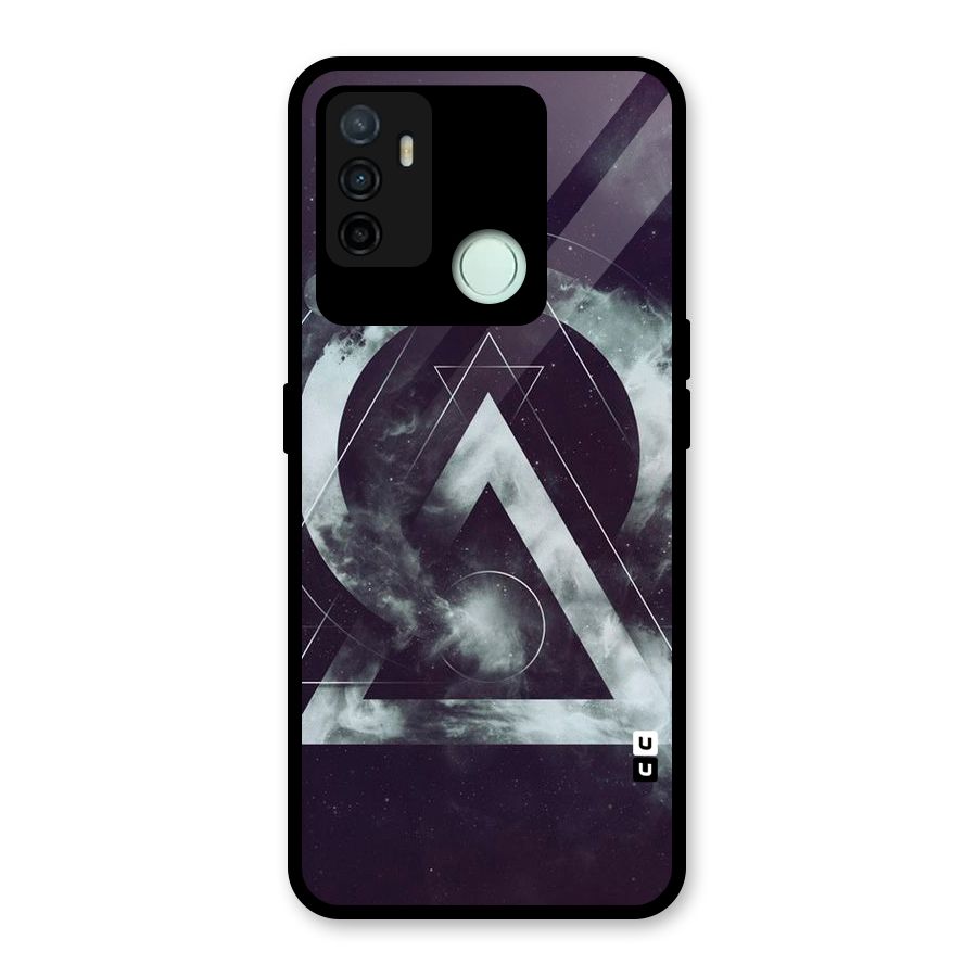 Basic Galaxy Shape Glass Back Case for Oppo A53