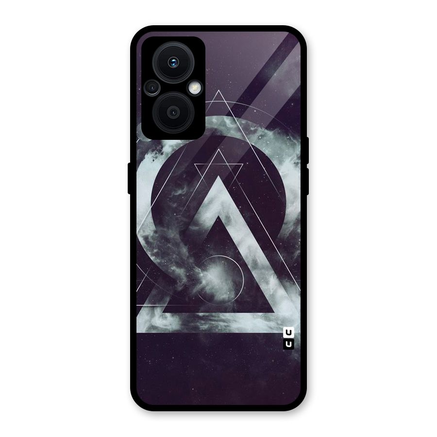 Basic Galaxy Shape Glass Back Case for Oppo F21s Pro 5G