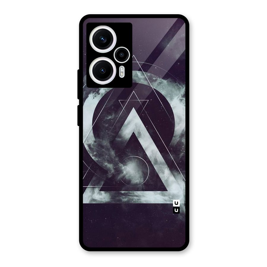 Basic Galaxy Shape Glass Back Case for Poco F5