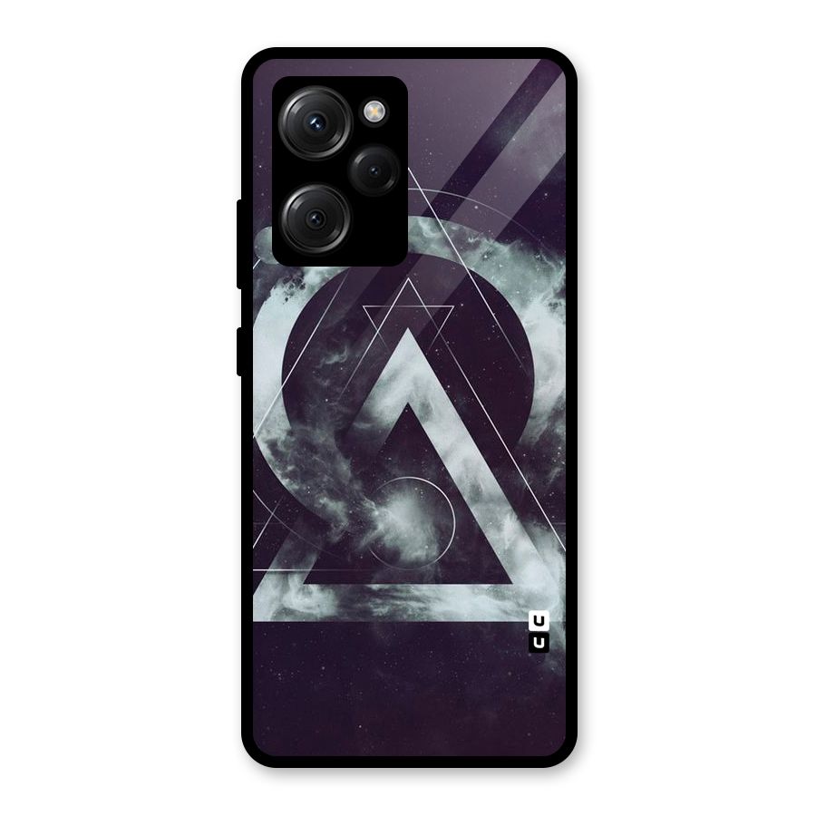 Basic Galaxy Shape Glass Back Case for Poco X5 Pro