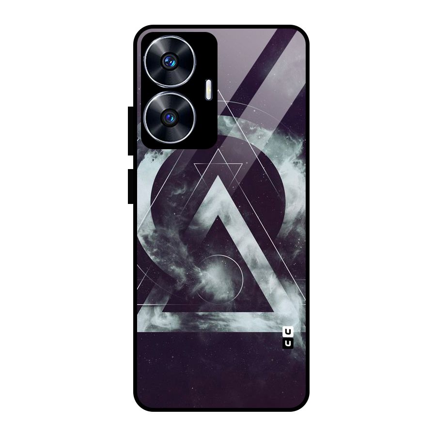 Basic Galaxy Shape Glass Back Case for Realme Narzo N55