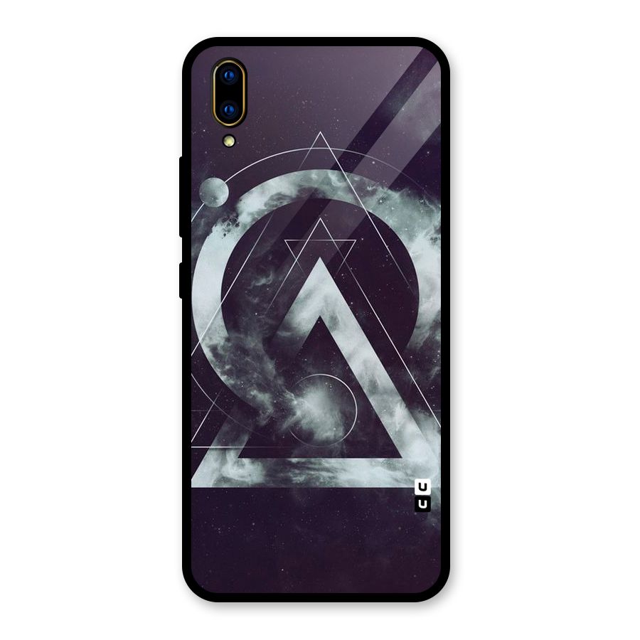 Basic Galaxy Shape Glass Back Case for Vivo V11 Pro
