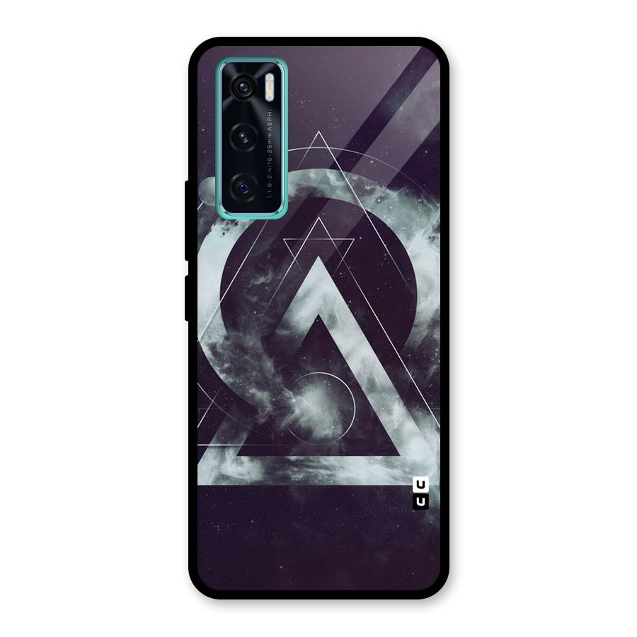 Basic Galaxy Shape Glass Back Case for Vivo V20 SE