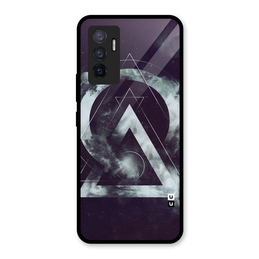 Basic Galaxy Shape Glass Back Case for Vivo V23e
