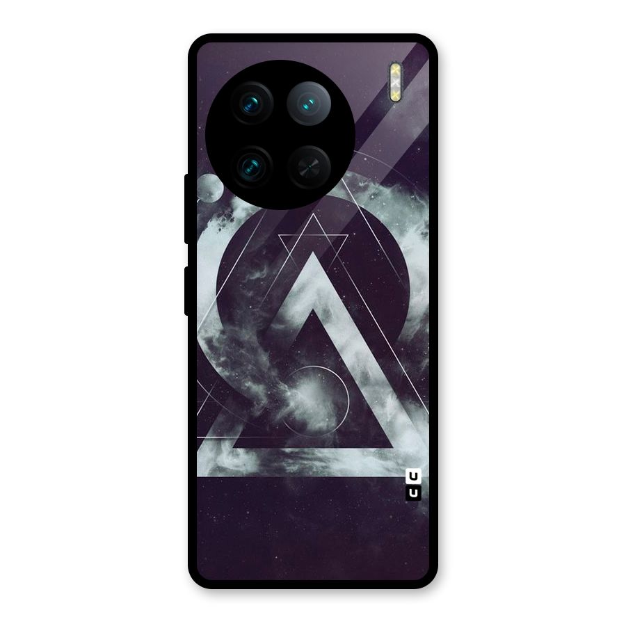 Basic Galaxy Shape Glass Back Case for Vivo X90 Pro