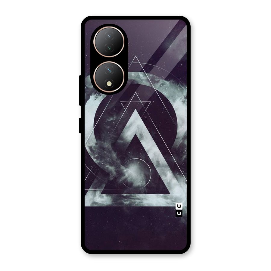 Basic Galaxy Shape Glass Back Case for Vivo Y100