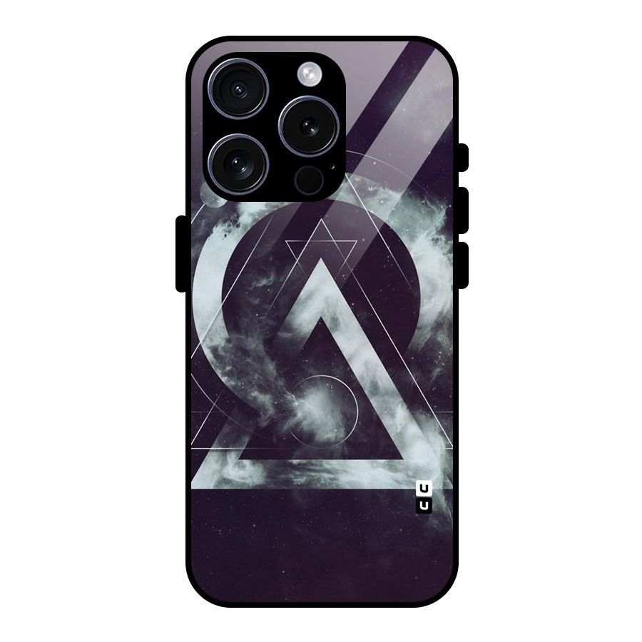 Basic Galaxy Shape Glass Back Case for iPhone 15 Pro